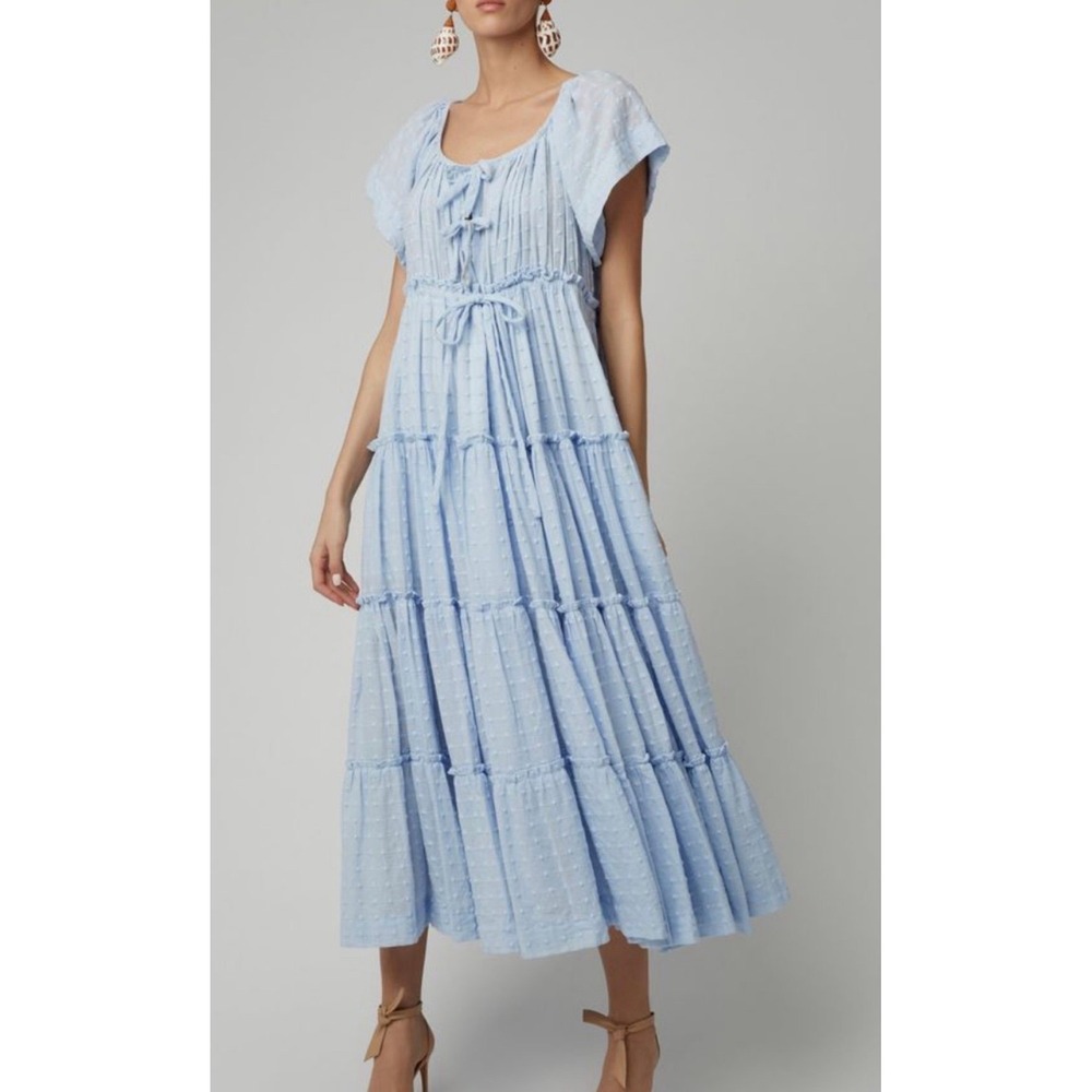 Innika Choo Sea Mist Peasant Dress size 3